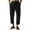 Mens Clothing Black, variant on Mens Capris Pants, Men's Cotton Linen Pants Summer Casual Button Straight Beach Pants Baggy Elastic Waist Drawstring Yoga Trousers with Pockets XS-4XL