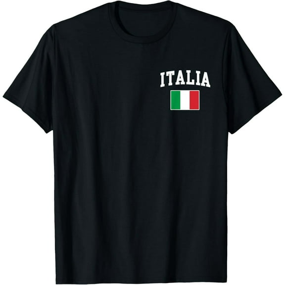 100% Cotton Italia Flag Italy Italian Italiano Family Men Women T-Shirt