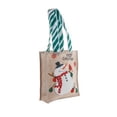thumbnail image 5 of Kearding Bolsa de regalo de Navidad Atmósferas de tela Bolso de Navidad Reutilizable Adorno de compras portátil Soporte de transporte de embalaje Mesita Muñeco de nieve 2piezas Kearding CBP443626, 5 of 5