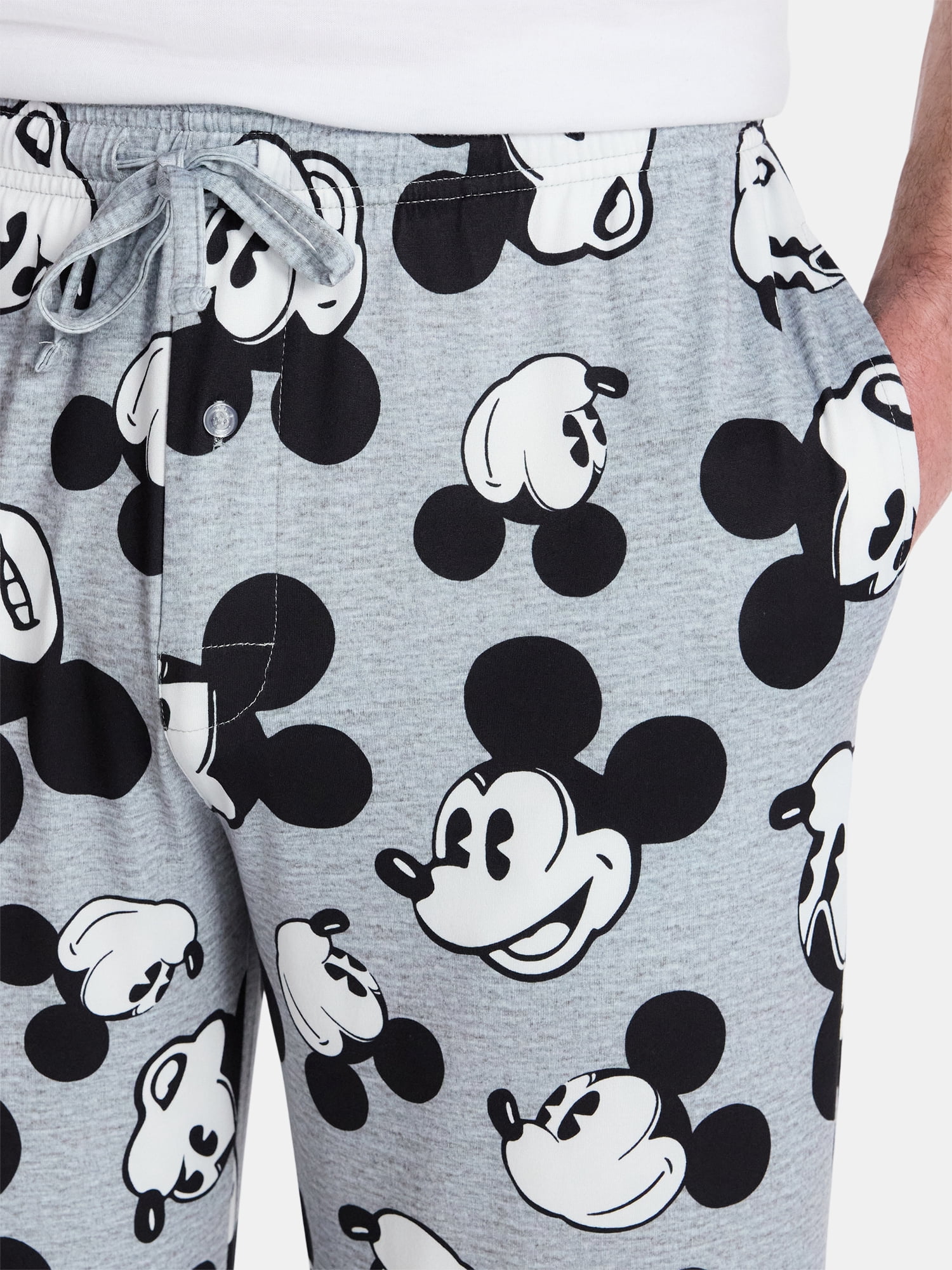 Disney Mickey Mouse Men's & Big Men's Graphic Lounge Pants, 25'' Inseam, Sizes S-2XL