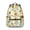 Sunflower and Bee, variant on Sunflower and Seed White Pattern Backpack for School, Cute School Bag with Adjustable Shoulder Straps and Padded Back, 15.3"x11"x7.1"