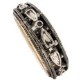 thumbnail image 2 of Antiqued Silver Tone Boho Chic Gypsy Hippie India Design Bangle Bracelet Ladies Adult Female Women, 2 of 3