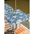 thumbnail image 2 of Outdoor Tablecloth with Umbrella Hole for Patio/Picnic/Party/Camping, Starfish Sea Blue Coastal Waterproof Table Cloth Square Cover Washable, Summer Nautical Shell Beach (60"x 60"), 2 of 9
