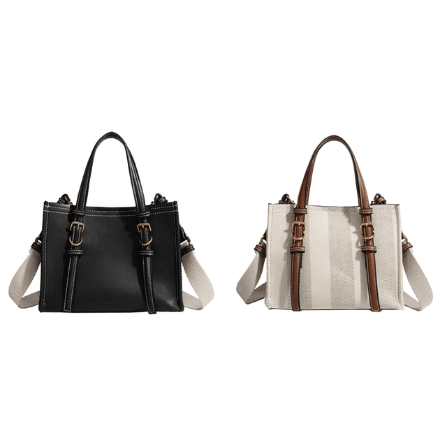 Bolso Mano para Mujer Con Asa Superior Bolsos Bandolera Cuero PU Hombro ()