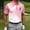 Pink, variant on Mens Polo Shirts Short Sleeve Color Block Lapel Collar Button Pullover Tops Moisture Wicking Regular Fit Golf T-Shirts Breathable Summer Blouses Shirt Tees Casual Work Sports Orange XXXL
