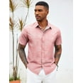 thumbnail image 5 of COOFANDY Mens Summer Shirts Floral Hawaiian Shirts Short Sleeve Casual Beach Wear Clothing, 5 of 6