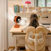 Foldable Desk Small Fan, InsCrazy Portable Desktop Fan Infinitely Adjustable Gears Fan Strong Wind Quiet Work Fan for Home Bedroom Office Desk Outdoor