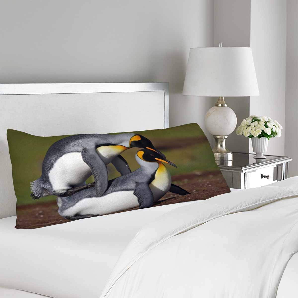 GCKG Wildlife Penguins Love in the Nature Body Pillow Covers Pillowcase