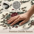 thumbnail image 6 of ODIKA 8'x10' Washable Area Rug Vintage Garden Blooms Central Focus Ornate Foliage Accent Frame for King Size Bedroom Under Bed, Master Suite, Non-Shedding, Easy Care, 6 of 7