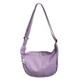 thumbnail image 4 of Bolso cruzado para mujer, bolso de hombro, bolsos informales de tela Oxford, bolso grande para mujer, correa ajustable para el hombro, moño de bola de Púrpura Yinane Bolso bandolera, 4 of 8