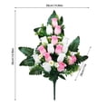thumbnail image 3 of Simulated Two-color Rose Flower, 3 of 5