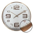 thumbnail image 1 of Hauz - Horloge Murale Ronde, Diamètre 12 Pouces, Précision Quartz, Blanc, 1 of 2