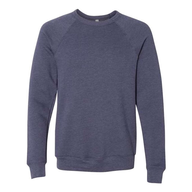 Bella + Canvas 3901 Unisex Sponge Fleece Crewneck Sudadera Heather Navy LogoUp 3901