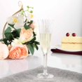 thumbnail image 1 of HLONK 12 Pack - 6 oz - Plastic Champagne Flutes Disposable - Clear - Flared Design - Detachable Clear Base for Weddings  Birthdays  Parties  Receptions  Banquets  Baby Showers  Drinkware, 1 of 11