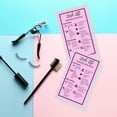 thumbnail image 6 of Lash Lift Aftercare Instruction Card  50 Pack  Single Side 2 x 3.5 inches Size  Starter Eyelash Lift Kit at Home DIY aftercare Supplies  Bubblegum Pink with Border Design, 6 of 9