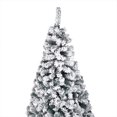 thumbnail image 3 of YYAo Artificial Christmas Tree, 6FT PVC Flocking Christmas Tree 750 Branches Spread Out Naturally Tree, 3 of 13