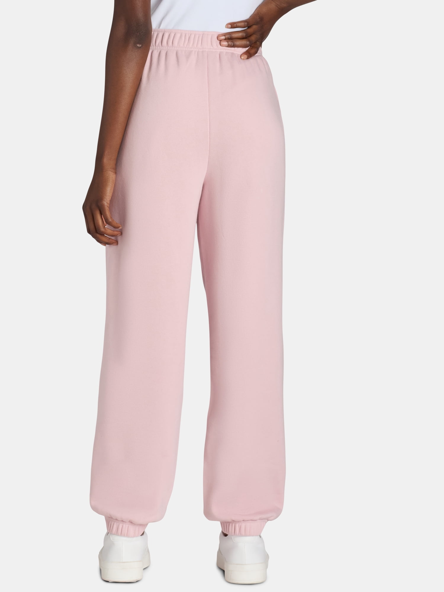No Boundaries Soft Fleece Jogger Pants, 28” Inseam, Women’s