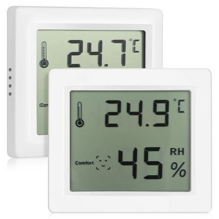 unbranded  2 Pcs Indoor Environmental Thermometers Hygrometer