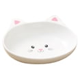 thumbnail image 2 of Runkheen 15° Tilted Raised Ceramic Cat Food Bowl, Ergonomic Anti Vomiting Backflow Prevention Feeding Dish Protect Pet Spine, Suitable for Kitten Adult Kitty & Small Dogs, Pink, 2 of 6