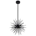 thumbnail image 4 of CWI Lighting Savannah 6 Light Starburst Glass Chandelier in Black, 4 of 5