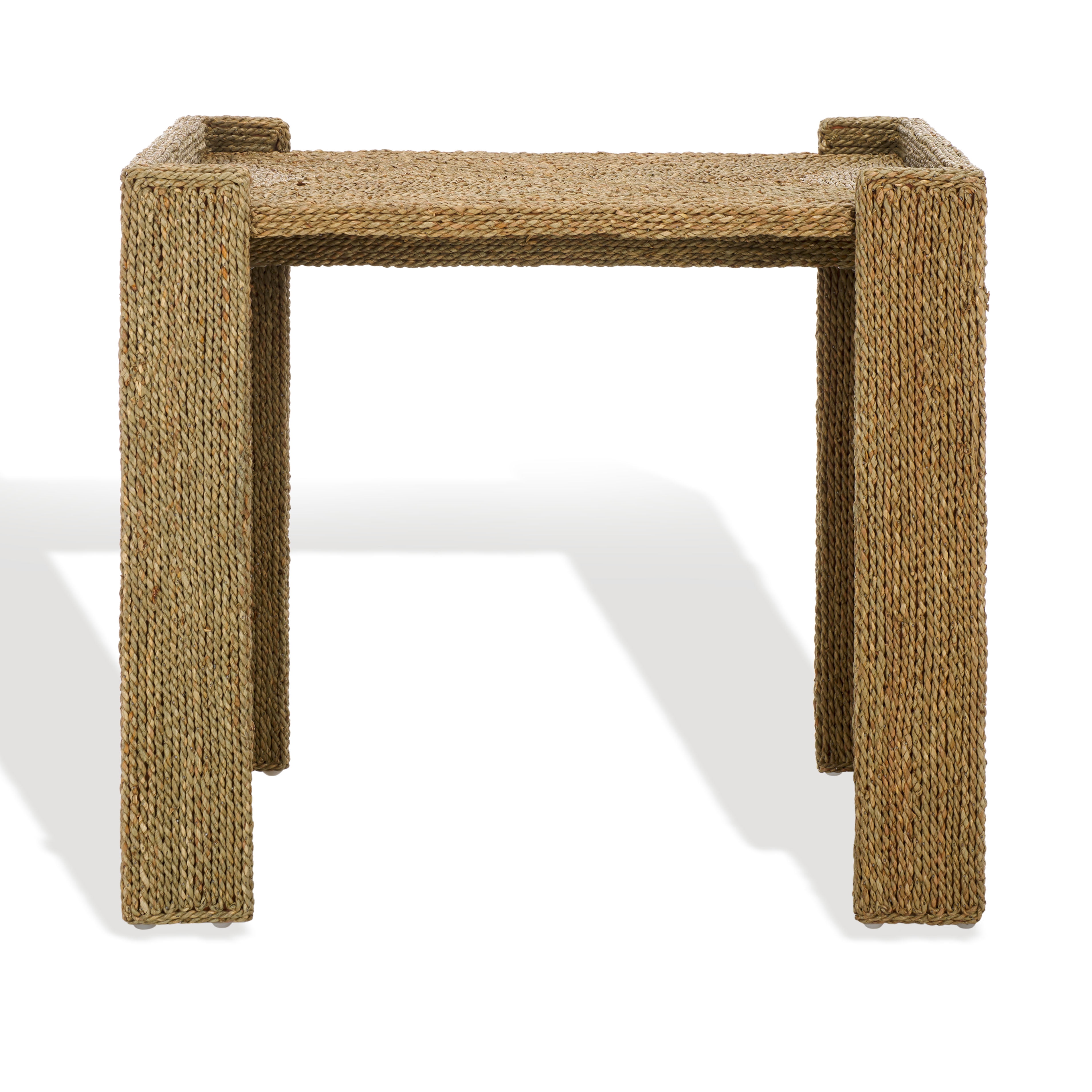 Safavieh Couture Wynima Seagrass Bohemian End Table, Natural