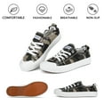 thumbnail image 2 of JENN ARDOR Canvas Shoes Women Sneaker Low Top Shoes Tennis Platform Lace Up Sneakers, 2 of 7