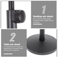 thumbnail image 4 of Desktop Mic Stand Telescopic Tabletop Microphone Support Bracket For Home Studio, 4 of 9