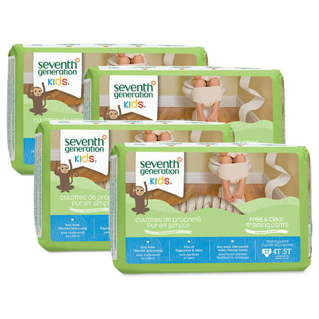 A Product of Seventh Generation Free & Clear Training Pants - Diaper Size Size 4T- 5T - 17 Ct. [Skin Soft, Comfortable and Good Sleep Diapers](Babys Best
