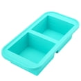 thumbnail image 1 of Moldes de silicona para congelador con tapas - Recipiente para preparar comidas fácilmente - Bandejas de silicona para congelador con tapa para alimentos, caldos y más, moldes de silicona para, 1 of 5