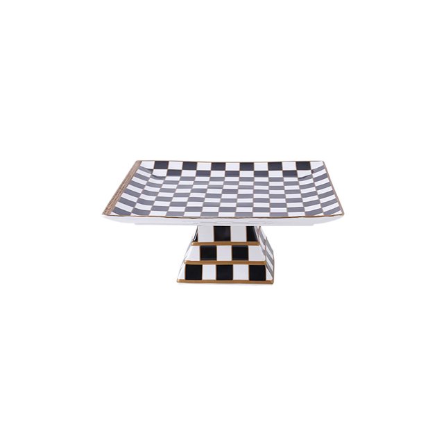 Checker Pattern Cake Stand, Cake Holder, Serving Platter