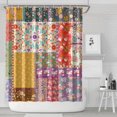 thumbnail image 2 of Artistic Nordic Style Shower Curtain 72x84 Inches, Quick-Drying Polyester with Plastic Hooks, Boho Chic Earthy Tribal Ethnic Bathroom Design, 2 of 5
