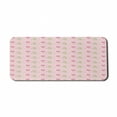 thumbnail image 1 of Cartoon Computer Mouse Pad, Love Themed Valentines Inspired with Giant Hearts Checkered Pattern, Rectangle Non-Slip Rubber Mousepad X-Large, 35" x 15" Gaming Size, Pink Olive Green, by Ambesonne, 1 of 2