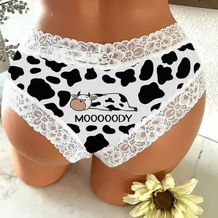 

Uorcsa Soft Retro Exotic Women s Underwear Printed Comfortable Lace Patchwork Sexy Underpants Black