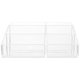 thumbnail image 3 of 6-Compartment Vanity Makeup Organizer Acrylic Desktop Cosmetic Storage Case, 3 of 3