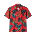 thumbnail image 3 of Camisas de verano con estampado 3D de palmeras para hombre, ropa de calle hawaiana de gran tamaño para playa, ropa de hombre a la moda, camisetas con solapa y botón, 3 of 5