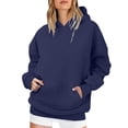 thumbnail image 3 of IMENGL Women's Hoodies Sweatshirts Casual Fleece Long Sleeve Shirts Pullover Fall Clothes with Pocket Loose Fit Oversized Essentials Hoodie,S-5XL, 3 of 7