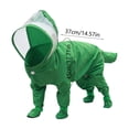 thumbnail image 3 of Conjunto de impermeable y botas de lluvia para perros y gatos pequeños y medianos, protección impermeable para todo el cuerpo al aire libre con capucha y tiras reflectantes, múltiples tallas., 3 of 6