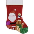 thumbnail image 4 of Northlight 20.5" Red and White Glittered Santa Claus and Reindeer Christmas Stocking, 4 of 7