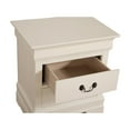 thumbnail image 3 of Louis Philippe 2-Drawer Beige Nightstand (24"H x 22"W x 16"D), 3 of 5