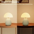 thumbnail image 3 of Mushroom Lamp Table Lamp for Bedroom Desk Bedside Small Lamps with Mushroom Light Cute Mid Century Modern Decor Unique Aesthetic Home Living Room Night Stand Accent Lighting, 3 of 6