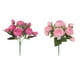thumbnail image 1 of Paquete de 2 flores artificiales de peonía artificial, ramo , decoración de para , rosa y rojo rosa, 1 of 9