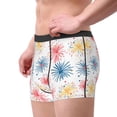 thumbnail image 3 of KLL Bright Colorful Fireworks Men's Cotton Boxer Briefs Underwear-X-Large, 3 of 7