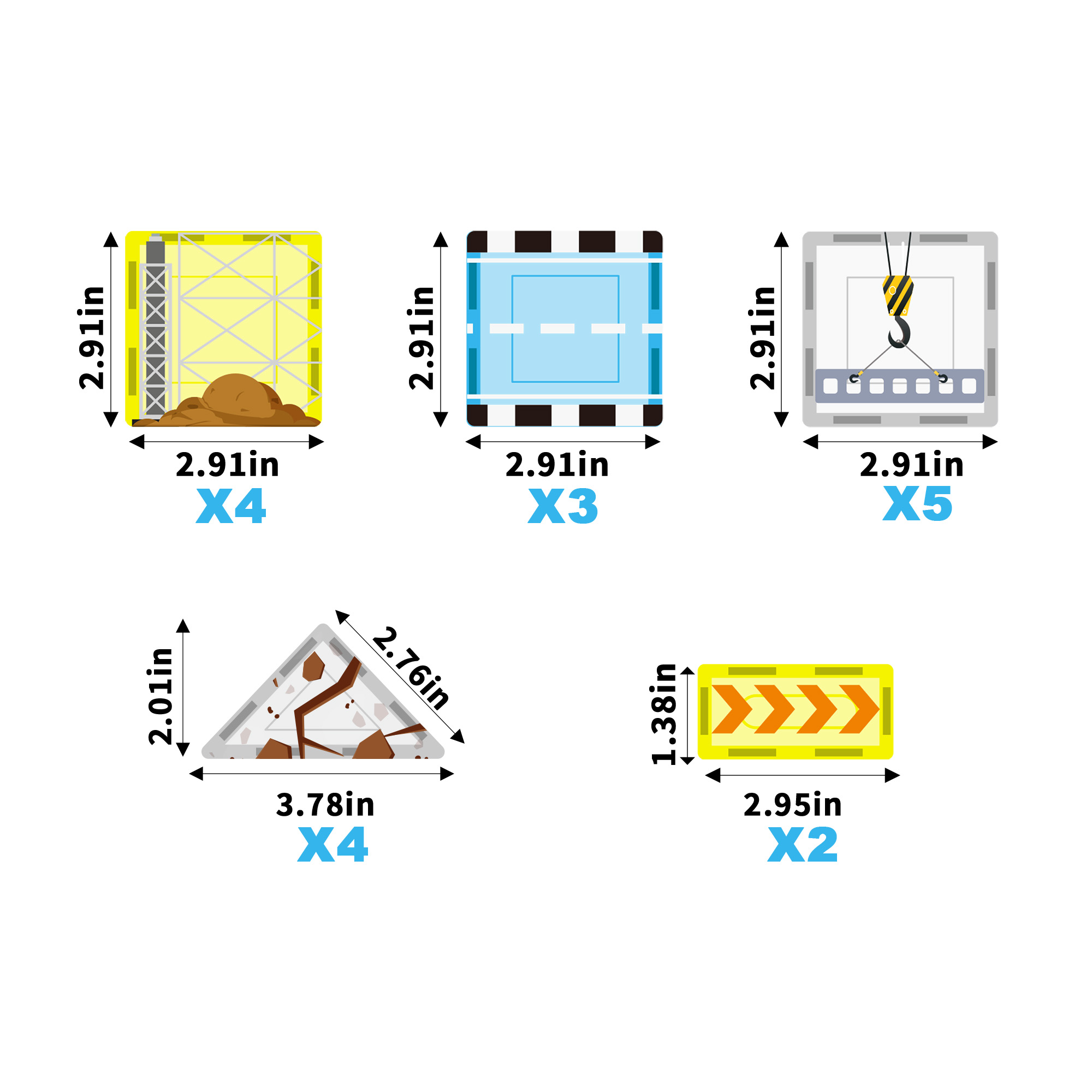 PICASSO TILES Magnetic Tiles Construction Theme, 26 Pieces photo 6
