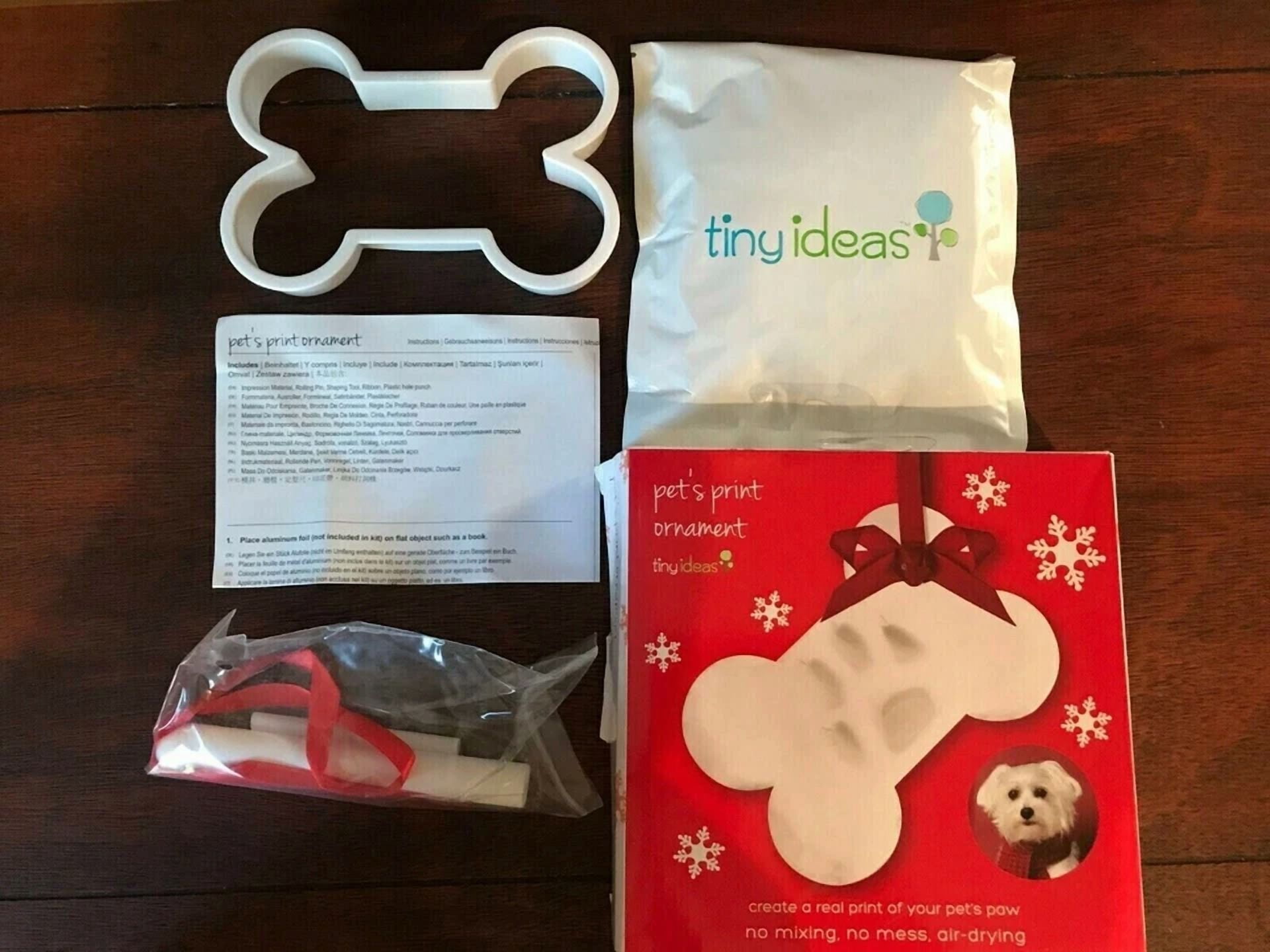 Memory Paw Print Ornament Kit Dog Cat New Pet Keepsake Fun Diy Craft Christmas