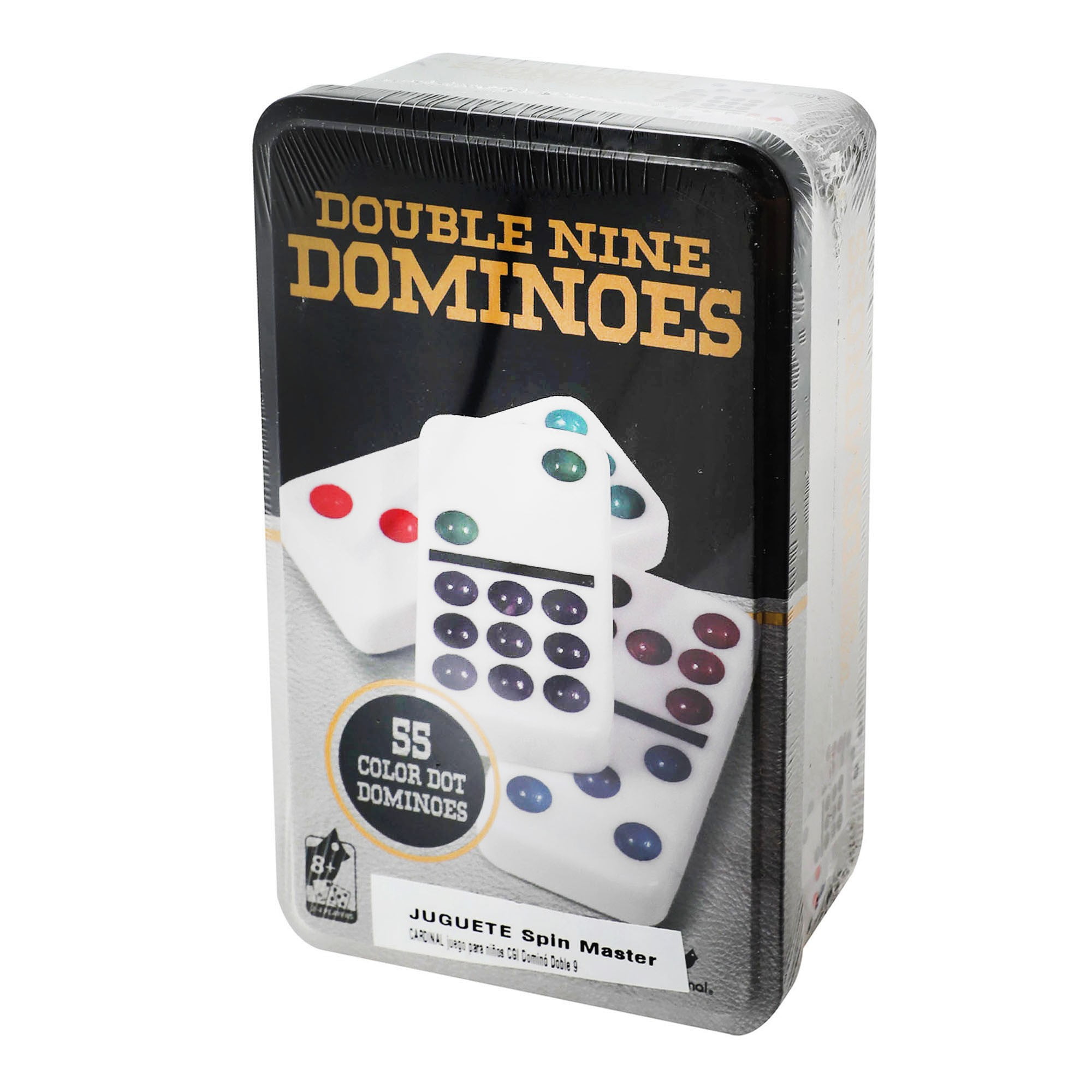 Double Nine Color Dot Dominoes Game in a Tin - Walmart.com