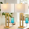 thumbnail image 5 of JONATHAN Y Sabrina 28.5" Vintage Industrial Iron LED Table Lamp with Pull-Chain and USB Charging Port, Brass Gold (Set of 2), 5 of 10