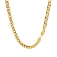 thumbnail image 3 of Chaîne Semi-Solide Miami en Or Jaune 14k 4.5mm Taille 22 Pouces, 3 of 4