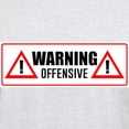 thumbnail image 3 of CafePress - Warning Offensive Light T Shirt - Men's Classic Graphic T-Shirt, 3 of 4