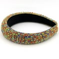 thumbnail image 4 of Bandeau Large Rembourré en Éponge pour Femmes avec Strass pour Mariage, 4 of 6
