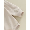thumbnail image 6 of Bagilaanoe Newborn Baby Girl Boy Oversized Romper Sweatshirt Long Sleeve Bodysuits Letter Print Pullover 3M 6M 12M 18M Infant Casual Tee Tops, 6 of 8
